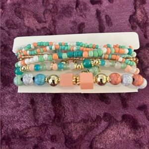 Colorful Beaded Bracelet Set